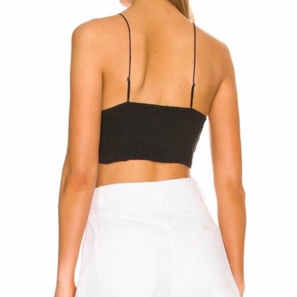 Free People Intimately Black Mariana Cotton Bralette Sz XS NWT - Picture 12 of 14